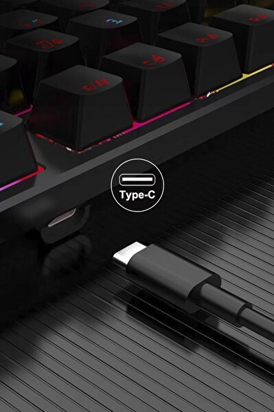 Torima TK-05 Kablolu Mekanik Blue Switch Rgb Işıklı Gaming Klavye Siyah