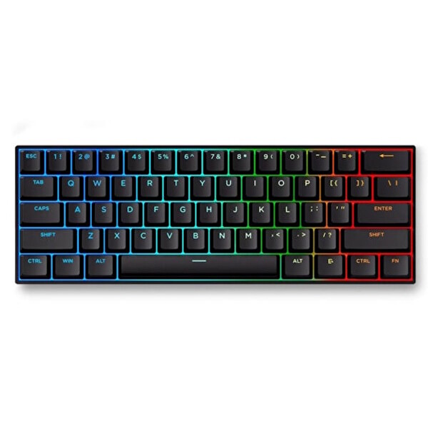 Mchose ACE60-3A Pro Black %60 Hall Effect Ice Blue Manyetik Switch RGB Hotswap Mekanik Gaming Klavye