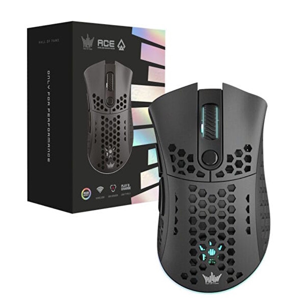 Galax (G-MGHM2P708RG2BB-GXLG) HOF ACE M2 Black ARGB Kablosuz Gaming Mouse