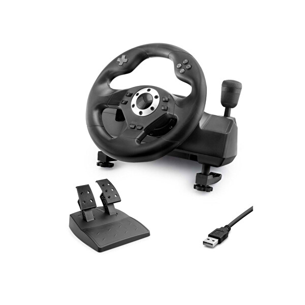 VW9828 Oyuncu Direksiyon Seti 270 Derece 7in1 PS4 PS3 PS2 PC Xbox Nintendo Android Siyah