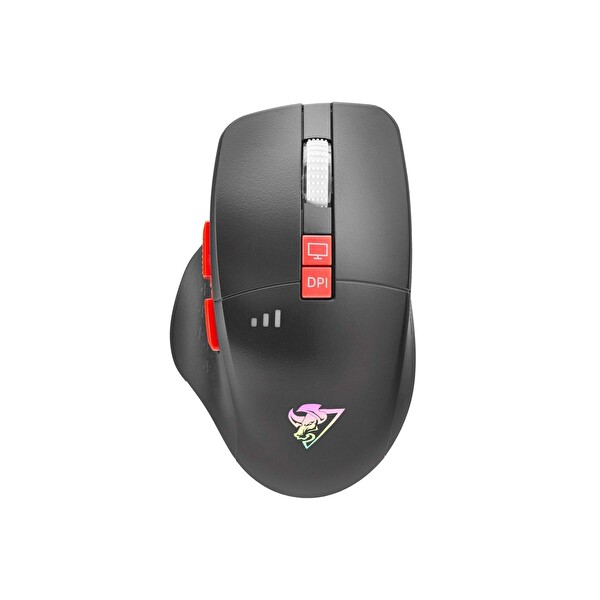 Hadron G390 1600DPI RGB Ledli 2.4GHz Type-C Şarjlı Kablosuz Oyuncu Mouse - Siyah