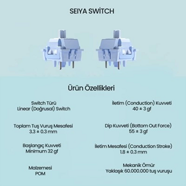 Aula Leobog Seiya Lineer Mekanik Switch 100 Adet