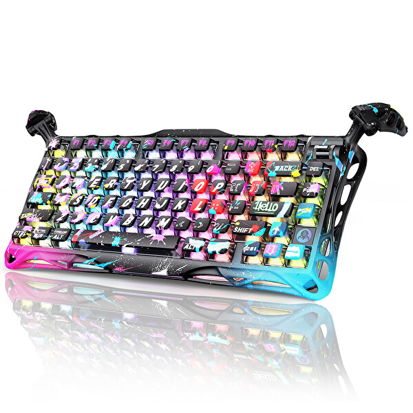 GravaStar Mercury V75 Pro HE Hot-Swappable, Rapid Trigger 8000Hz 0.125ms Kablolu Hall Effect Manyetik Switch Gaming Klavye