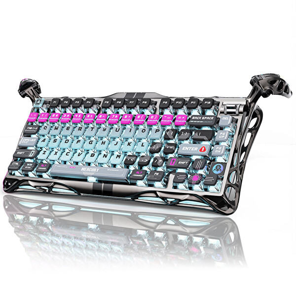 GravaStar Mercury V75 Pro HE Hot-Swappable Rapid Trigger 8000Hz 0.125ms Kablolu Hall Effect Manyetik Switch Gaming Klavye