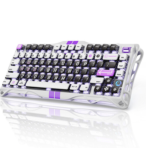 GravaStar Mercury V75 HE Hot-Swappable Rapid Trigger 8000Hz 0.125ms Kablolu Hall Effect Manyetik Switch Gaming Klavye