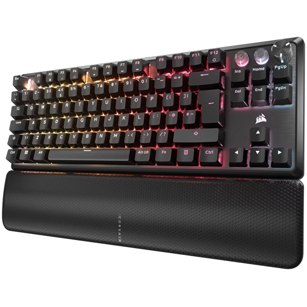 Corsair CH-911911G-TR K70 PRO TKL High-Performance Hall Effect Switch RGB Türkçe Siyah Gaming Klavye