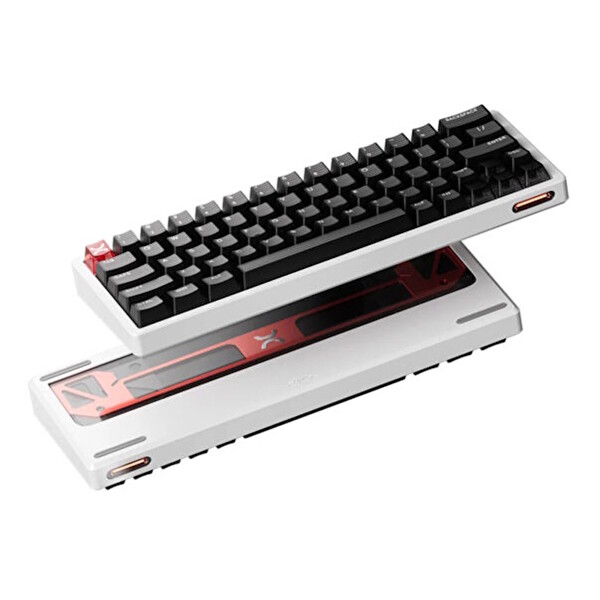 Scyrox Xpunk 63 Beyaz %60 Gateron Jade Gaming Manyetik Switch 8K Hz Hall Effect RGB İngilizce Mekanik Gaming Klavye
