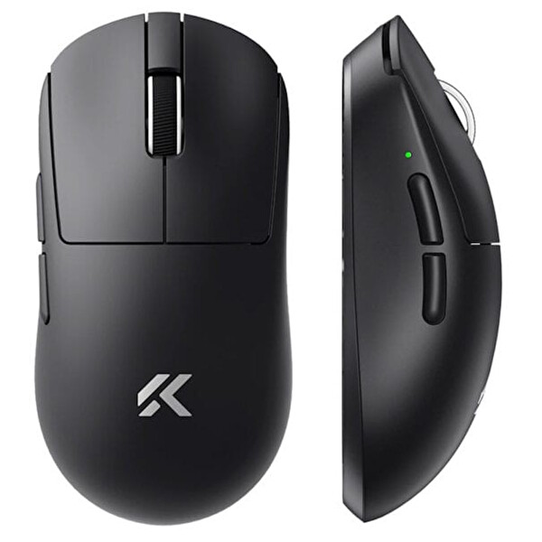 Mchose MC-A7V2-1 A7 V2 Pro 8K Hz PAW3395 Sensör Kablosuz Simetrik Gaming Mouse Siyah