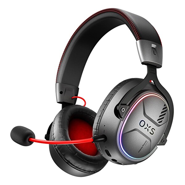 OXS Storm G2 RGB PS5 Uyumlu 7.1 Virtual Surround Kablosuz Gaming Kulaklık - Siyah