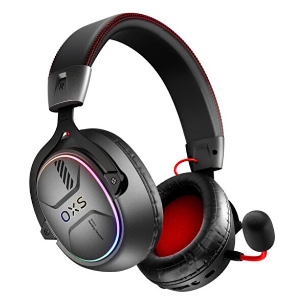 OXS Storm G2 RGB PS5 Uyumlu 7.1 Virtual Surround Kablosuz Gaming Kulaklık - Siyah