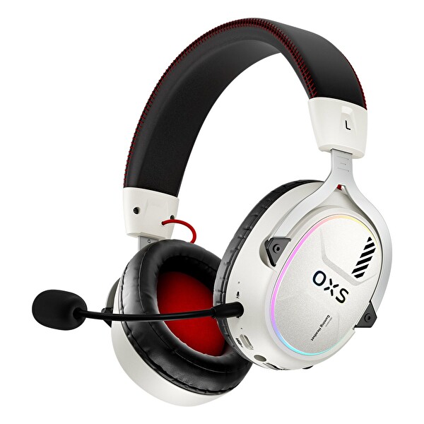 OXS Storm G2 RGB PS5 Uyumlu 7.1 Virtual Surround Kablosuz Gaming Kulaklık - Beyaz