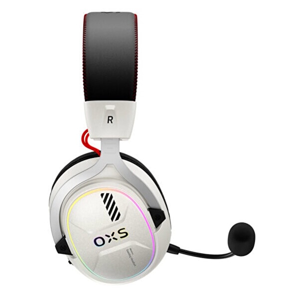 OXS Storm G2 RGB PS5 Uyumlu 7.1 Virtual Surround Kablosuz Gaming Kulaklık - Beyaz