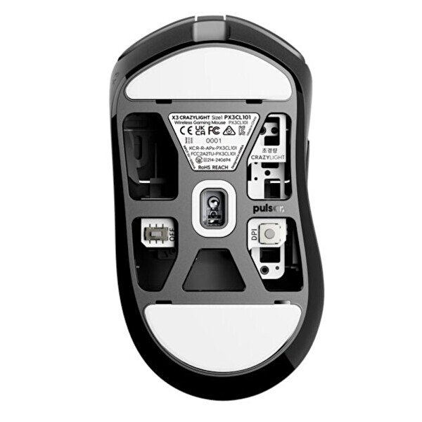 Pulsar X3 Crazylight Jet Black Size 1 Mini XS-1 Sensör Kablosuz Gaming Mouse PX3RCL101