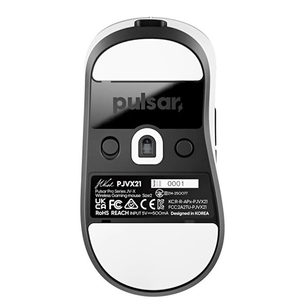 Pulsar Pro JV-X White Size 2 Medium 8K Hz XS-1 Sensör Kablosuz Gaming Mouse PJVX22
