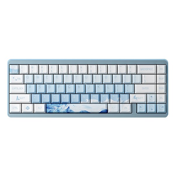 Varmilo Muse65 HE Ariel %65 Magnetic White Manyetik Switch 8K Hz Hall Effect RGB Hotswap İngilizce Mekanik Oyuncu Klavyesi