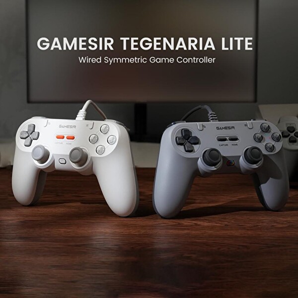 GameSir Tegenaria T3 Lite Kablolu Beyaz Nintendo Switch Windows PC Steam Android Ios Controller
