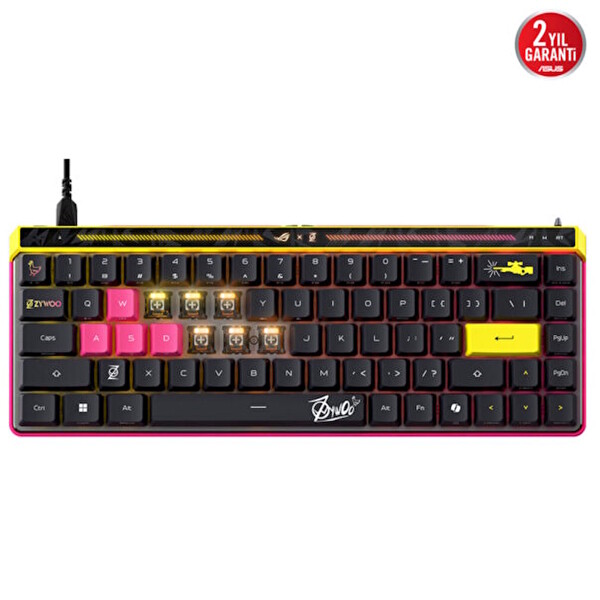 Asus ROG Falchion Ace HFX ZywOo Edition %65 ROG HFX Manyetik Switch 8K Hz Hall Effect RGB İng Mekanik Gaming Klavye