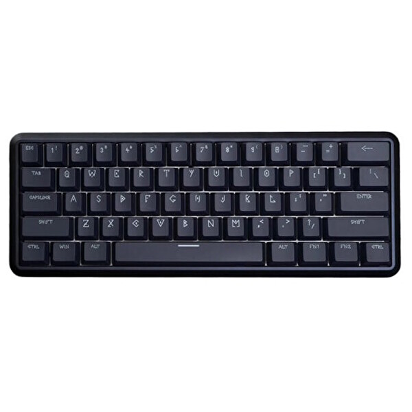 Waizowl Lightning 60 Siyah %60 Raesha Manyetik Switch 8K Hz Hall Effect Hotswap RGB İngilizce Mekanik Gaming Klavye