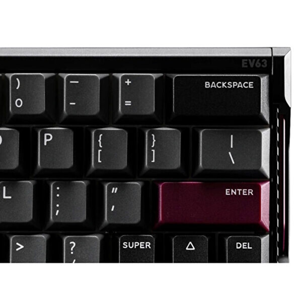 iQunix EV63 Dark Purple %60 Magnetic X Pro Manyetik Switch 8K Hz Hall Effect Hotswap RGB İngilizce Mekanik Gaming Klavye