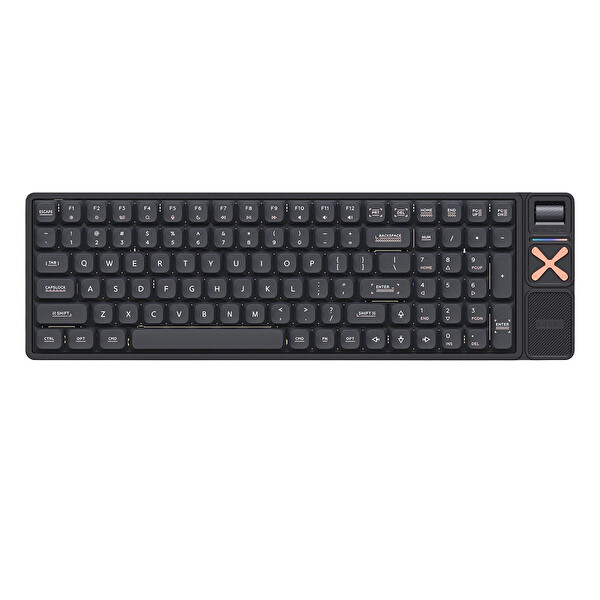iQunix Magi96 Pro Shadow Black Gold Red Switch Hotswap RGB Kablosuz İngilizce Mekanik Gaming Klavye