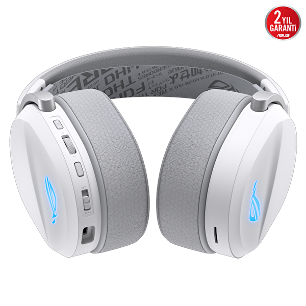 Asus Rog Pelta Aura Sync RGB PS5 Uyumlu Kablosuz Gaming Kulaklık Beyaz