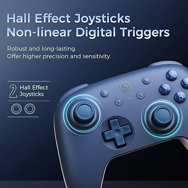 8bitdo Nintendo Switch Ultimate 2C Bluetooth Kablosuz Controller (Koyu Mavi)