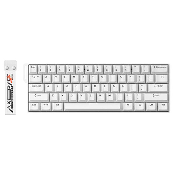 Dareu EK60 HE White %60 Yulong Manyetik Switch 8K Hz Hall Effect Hotswap RGB İngilizce Mekanik Gaming Klavye