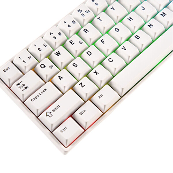 Akko Monsgeek FUN60 Max White Hall Effect Glare Manyetik Switch 8K Hz ARGB Kablosuz Hotswap Türkçe Mekanik Gaming Klavye