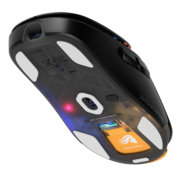 Glorious Model O3 Kablosuz RGB Ultralight 30000 DPI Gaming Mouse - Mat Siyah