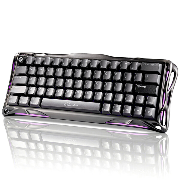 Gravastar Mercury V60 Pro HE Manyetik Switch Gaming Klavye 8kHz 0.125ms Kablolu İngilizce Q GunMetal