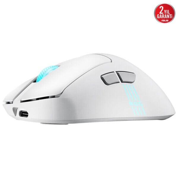 Asus ROG Keris II Origin Beyaz 8K Hz AimPoint Pro Sensör RGB Kablosuz Gaming Mouse