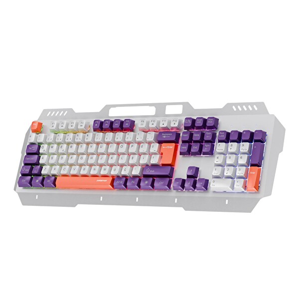 Polosmart PGM36 Kablolu RGB Aydınlatmalı Gaming Oyuncu Klavyesi Beyaz