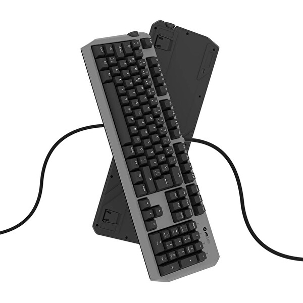 Hawk HK430 Mekanik Kırmızı Switch RGB Kablolu Metal Kasa Gaming Klavye