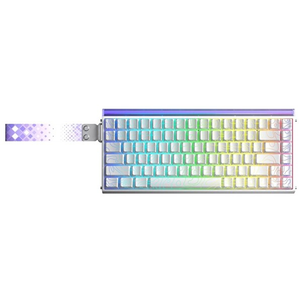 Aula Hero 84 HE Manyetik Mekanik Rapid Trigger 8000Hz RGB TKL Hot Swap Black King Switch Desenli Beyaz Klavye