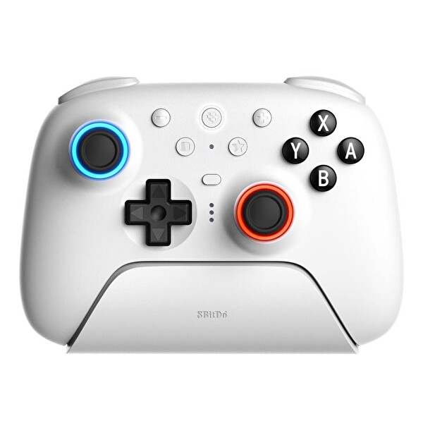 8bitdo Pro Controller Ultimate 2 Bluetooth Nintendo Switch 2 Ve Windows Uyumlu Şarj Dock Beyaz Oyun Kolu