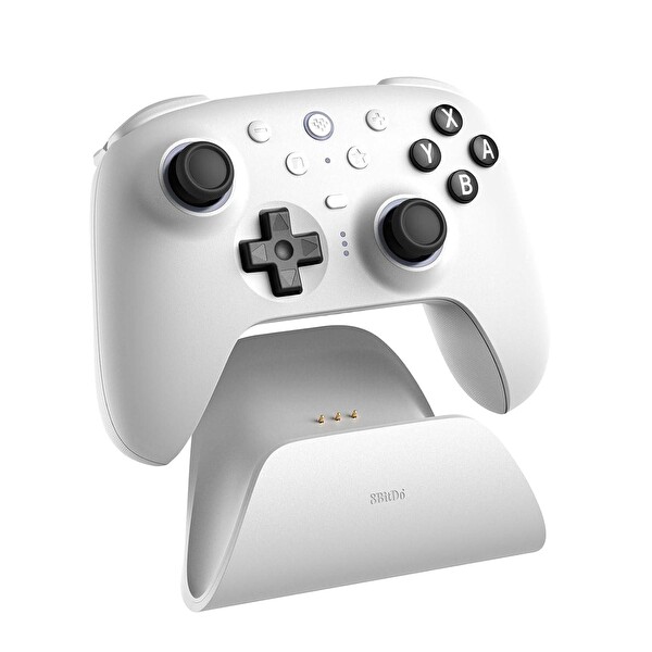 8bitdo Pro Controller Ultimate 2 Bluetooth Nintendo Switch 2 Ve Windows Uyumlu Şarj Dock Beyaz Oyun Kolu