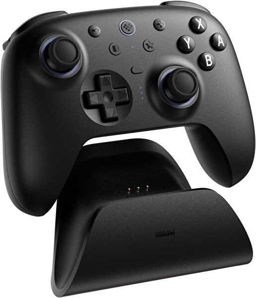 8bitdo Pro Controller Ultimate 2 Nintendo Switch 2 Ve Windows Uyumlu Bluetooth Şarj Dock Siyah Oyun Kolu