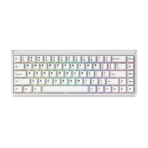 Akko Ray68 HE %65 AstroAim Magnetic Switch 8K Hz Hall Effect Hotswap ARGB Kablosuz İngilizce Manyetik Gaming Klavye