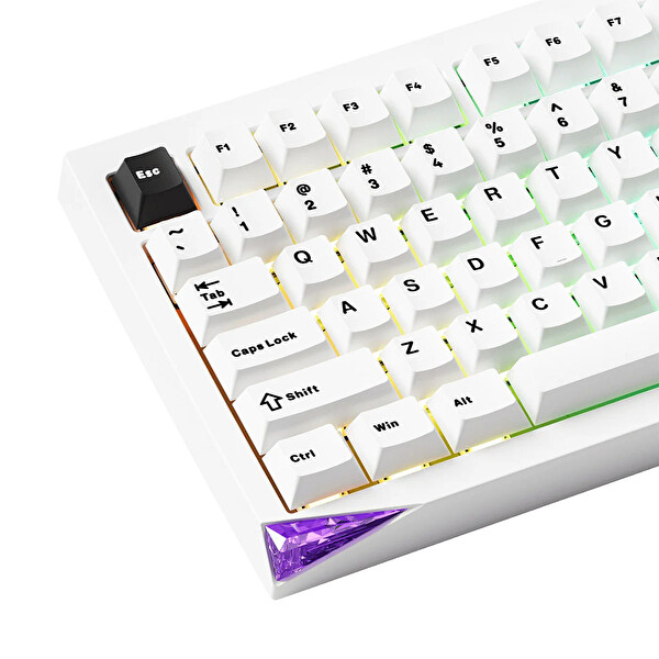 Akko Mineral 01 VIA Stellar Rose Switch Hotswap RGB Kablosuz İngilizce Gaming Klavye