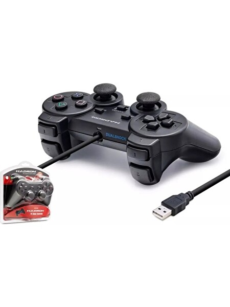 Hadron Hd302 Bilgisayar PC USB Gamepad Analog Titreşim Oyun Kolu