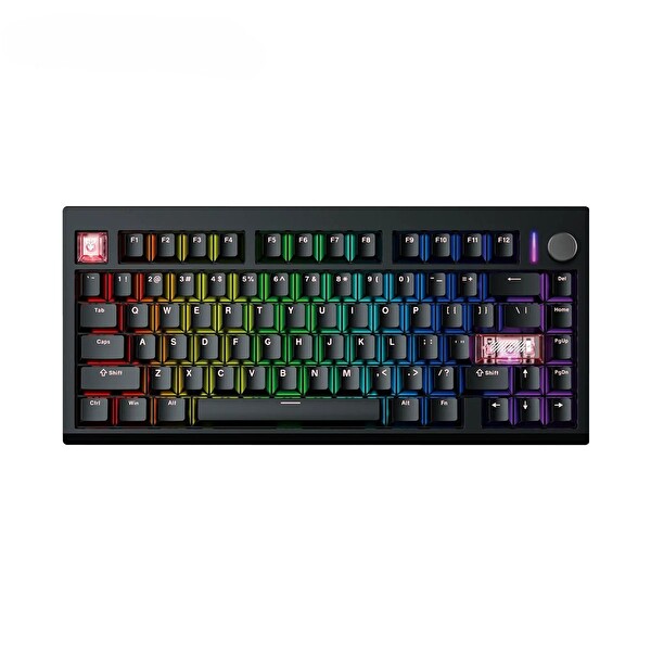 Fantech MK921 MAXFIT8 Black White Switch Hotswap RGB Kablosuz İngilizce Mekanik Gaming Klavye