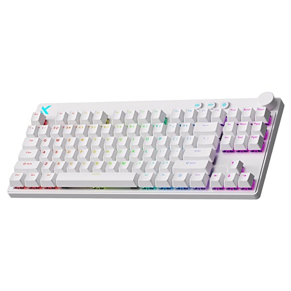 Mchose Mix 87 White %80 Mount Tai Magnetic Switch GT 8K Hz Hall Effect RGB Hotswap Gaming Klavye MC-Mix87-7
