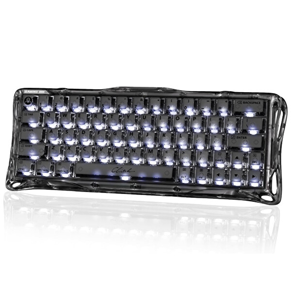 GravaStar Mercury V60 Kablolu İngilizce Q Manyetik Switch Gaming Klavye Onyx Crystal