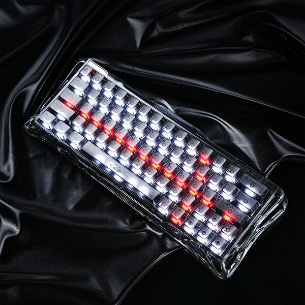 GravaStar Mercury V60 Kablolu İngilizce Q Manyetik Switch Gaming Klavye Onyx Crystal