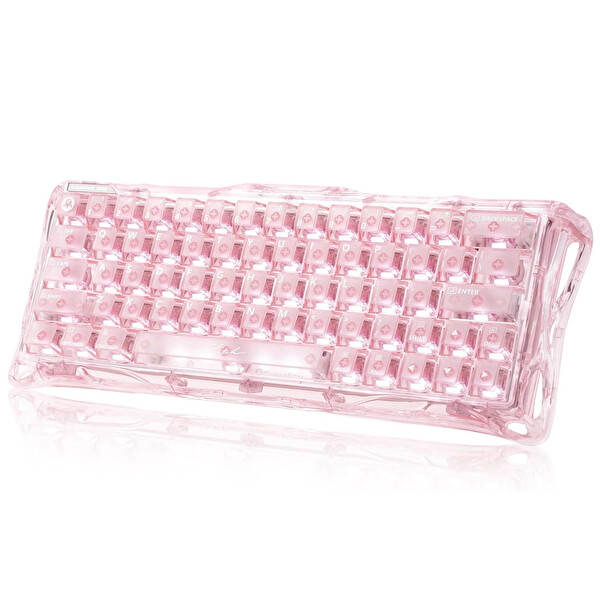 GravaStar Mercury V60 Kablolu İngilizce Q Manyetik Switch Gaming Klavye Crystal Rose