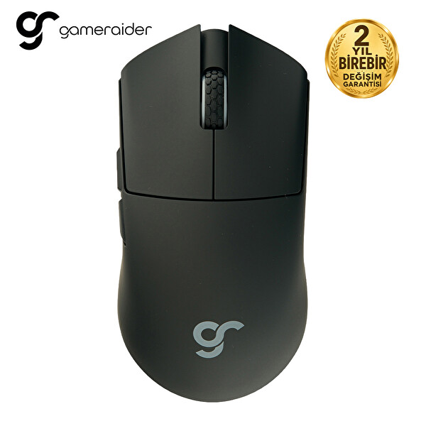 Gameraider GR3 PRO Max Obsidian Black PixArt 3950 Sensör Kablosuz Gaming Mouse Siyah