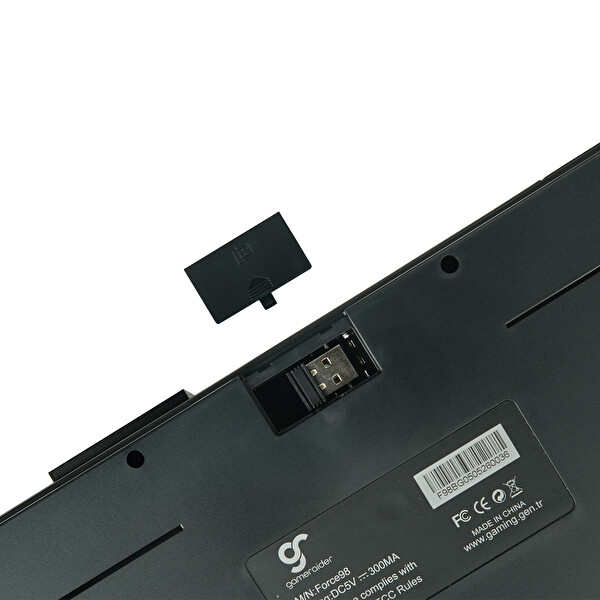 Gameraider Force98 Black Gray Gradient Jixian Red Switch Hotswap RGB Kablosuz Türkçe Mekanik Gaming Klavye