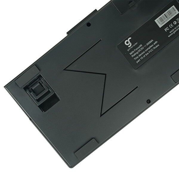 Gameraider Force98 Black Gray Gradient Jixian Red Switch Hotswap RGB Kablosuz Türkçe Mekanik Gaming Klavye