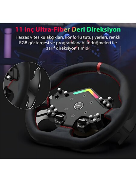 Pxn V12 Lite 6 N-M Direct Drive Direksiyon Seti PC-PS-XBOX
