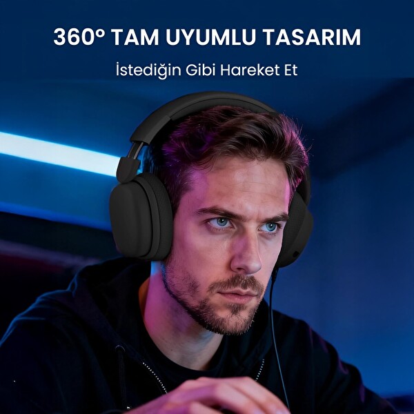 Aula G7 PRO Tri Mode Kablosuz RGB 7.1 Surround Ses 40mm Driver Düşük Gecikme E-Spor Mikrofonlu Oyuncu Kulaklığı Beyaz